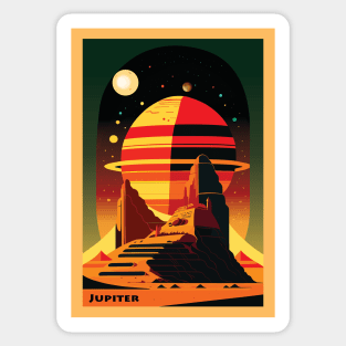 Jupiter, Space poster Sticker